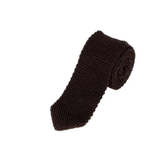 Z ZEGNA CHOCOLATE CLASSIC TIE | MENS - Picture 2 of 4